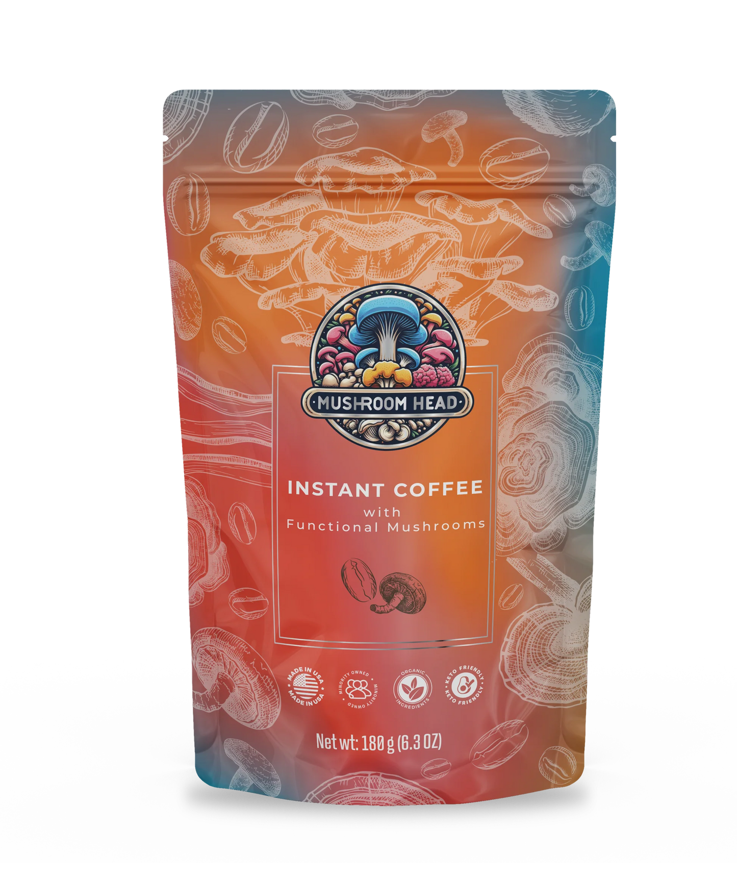 Organic Coffee with Functional Mushrooms