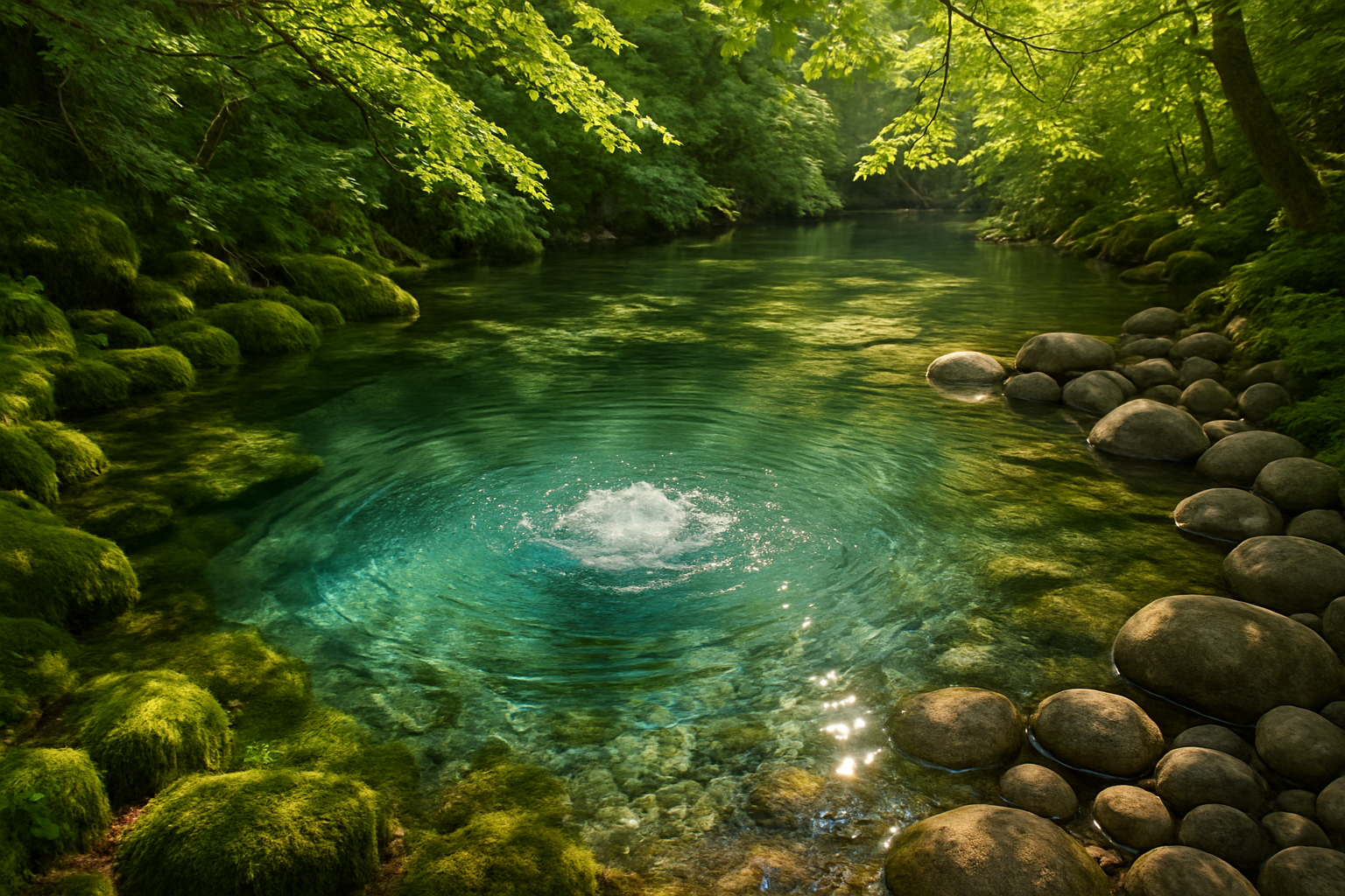 a beautiful water spring