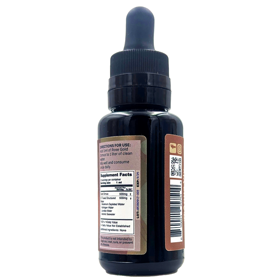 Rose and Gold Ormus | Monoatomic Gold for Clarity and Mood